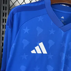 2026-27 Cruzeiro Home Blue Long Sleeve Soccer Shirt Fan Version 3