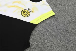 22-23 Dortmund vest training suit kit black and white 15