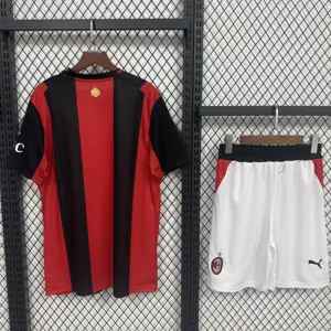 26-27 AC Milan Home Kid Kits Youth Apparels Football AAAAJersey Supply Yupoo 4 3