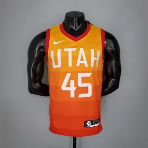 2019 MITCHELL#45 Season Jazz Rainbow Gradient Orange