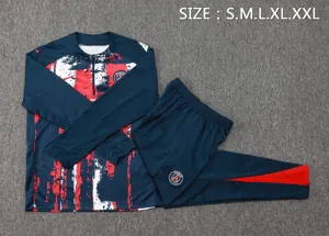 24-25 PSG Long Sleeve Training Suit Football Shirts 2