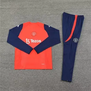 24-25 Manchester United Long Sleeve Training Suit Football Shirts 1