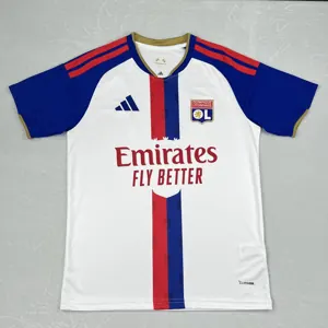 26-27 Lyon Mens Home Kit Football T-Shirt AAAAJersey Supply Yupoo 8 2