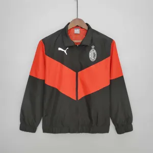 21-22 AC Milan blackwhite windbreaker