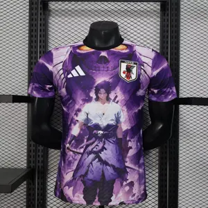 25-26 Japan Naruto & Sasuke Purple Special Edition Kit Player Version Shirt AAAAJersey Wholesal
