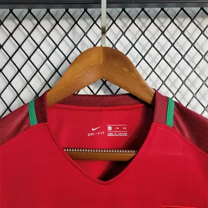 16-17 Retro Portugal Home Long Sleeve Size S-XXL 10