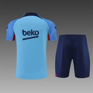 22-23 Barcelona training suit short sleeve kit blue - 3 5