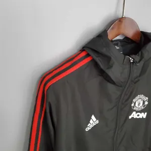 21-22 Manchester United Black Windbreaker 6