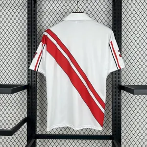 97-98 Rayo Vallecano Home Retro Kit Vintage Shirt AAAAJersey Supply Yupoo 4