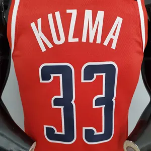 75th Anniversary Kuzma #33 Wizards Red, White and Blue 1