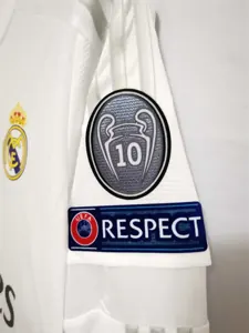 15-16 Real Madrid home white long sleeves 4