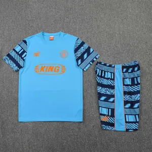 22-23 Manchester City Training Wear Short Sleeve Kit Blue 22
