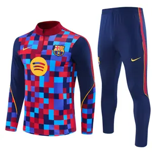 26-27 Barcelona Mens Kit Football Aldult Training Long Sleeve Tracksuit Yupoo 5 1