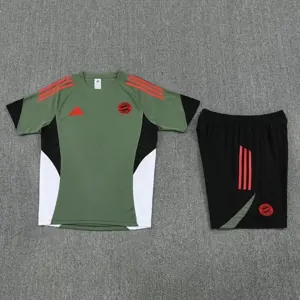25-26 Bayern Munich Green&Black Training Kits Football Tracksuits 1