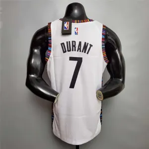 Durant #7 Brooklyn Nets City version white 3