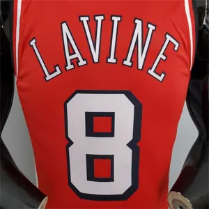2022 Bulls LaVine #8 City Edition Red 2