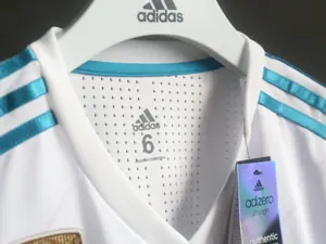 17-18 Real Madrid Home Retro Kit Vintage Player Version Long Sleeve Shirt AAAAJersey Dropship Y 2