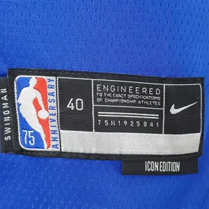 75th Anniversary Philadelphia 76ers HOWARD#39 Blue NBA Jersey 8
