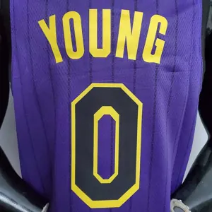 YOUNG #0 Lakers purple City version 5