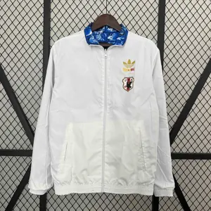 2024 Japan Blue&White Trench Coat Reversible Windbreaker Jacket Soccer AAAAJersey Yupoo 2