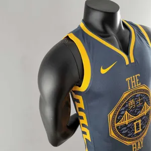 2018 PAYTON II#0 Golden State Warriors Grey NBA Jersey 3