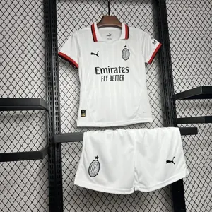 24-25 AC Milan Away Kid Kits Youth Apparels Football AAAAJersey Yupoo 1