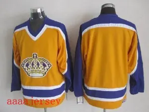 Los Angeles Kings retro ice hockey jersey M-3XL 洛杉矶国王队复古冰球服