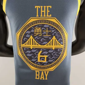 2018 YOUNG #6 Golden State Warriors Grey NBA Jersey 3