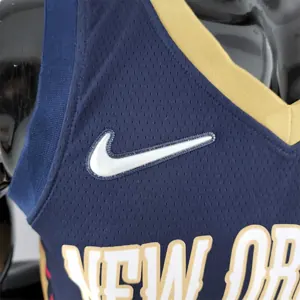 75th Anniversary New Orleans Pelicans Ingram #14 Navy Blue NBA Jersey 2