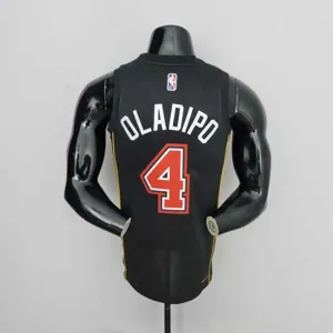 2022 Oladipo #4 Miami Heat City Edition NBA Jersey 5