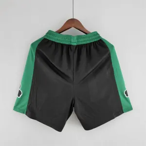 Boston Celtics NBA Shorts Black Green Trim 6