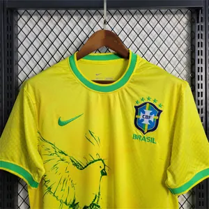 2023 Brazil Yellow Pigeon Special Edition Kit Football AAAAJersey Yupoo 5