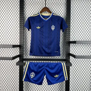 2026 World Cup Sweden Away Kids Kit Football Youth Apparels AAAAJersey Supply Yupoo 7
