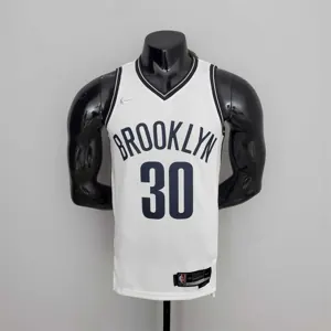 75th Anniversary Curry #30 Nets White NBA Jersey