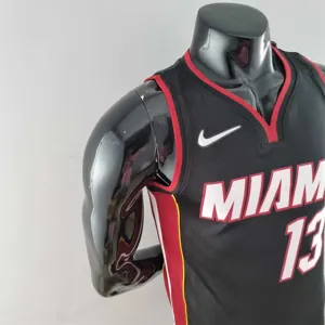 75th Anniversary Miami Heat ADEBAYO#13 black NBA Jersey 1