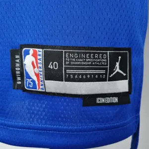 75th Anniversary Ross #4 New York Knicks Jordan Limited Blue NBA Jersey 4