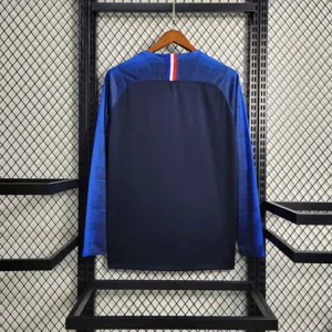 2018 Retro Long Sleeve France Home S-XXL 6