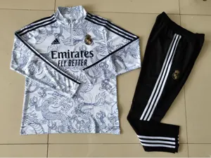 23-24 Real Madrid Long Sleeve Kits Dragon Special Training Suits Soccer Jerseys Yupoo 1