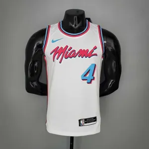OLADIPO#4 Miami Heat V-neck White