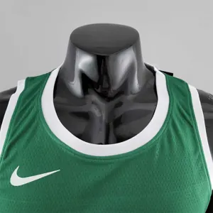 Boston Celtics BROWN#7 Green Gold NBA Jersey 3