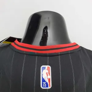 75th Anniversary DeRozan#11 Bulls Flyers Black NBA Jersey 5