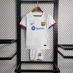 23-24 Barcelona away kids kit