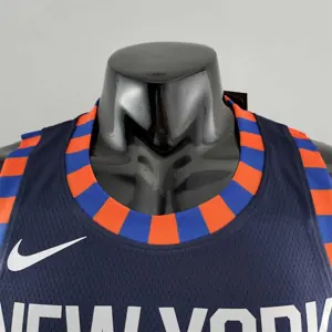 New York Knicks RANDLE #30 Striped NBA Jersey 4