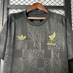 2025 Mexico Gold Jersey Black Special Edition Shirt Soccer Uniform AAAAJersey Wholesale Yupoo-1 6