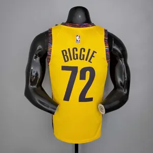 BIGGIE#72 Brooklyn Nets Commemorative Edition Yellow 2