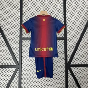 12-13 Barcelona Home Retro Kids Kits Children Shirt Soccer Jersey Yupoo 7
