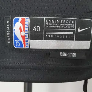 75th Anniversary Simmons #10 Nets Black NBA Jersey 1