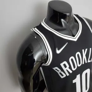 75th Anniversary Simmons #10 Nets Black NBA Jersey 9