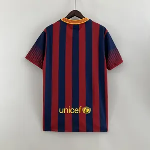 13-14 Barcelona Retro Home S-XXL best soccer jersey 5