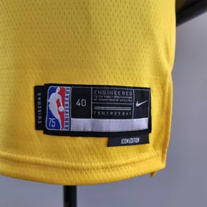 75th Anniversary IRVING #11 Los Angeles Lakers Yellow NBA Jersey 4